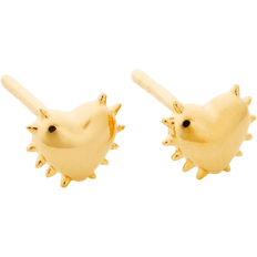 Syster P Øreringe Syster P True Love Spike Heart Stud Earrings - Gold