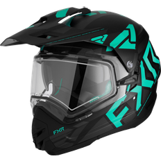 FXR Torque X Team Electric Shield Crosshjälm Svart-Mint