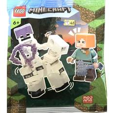 Cheap LEGO Minecraft LEGO Minecraft Alex with Skeleton and Horse Foil Pack Set 662206 Bagged