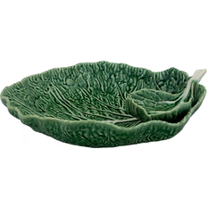 Bordallo Pinheiro Cabbage Chip & Dip Bowl