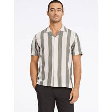 Lindbergh Paidat Lindbergh Paita Striped Shirt S/S - Vihreä