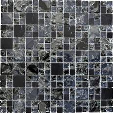 Glas Mosaik Glasmosaik schwarz gesplittert fliesenspiegel wb92-hq14 1 mosaikmatte mix Wohnraum