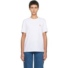 Chillax fox head patch tee-shirt white