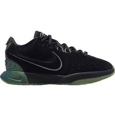 NIKE Mesh Basketball Shoes NIKE LeBron XXI Tahitian GS - Black/Iron Grey/Oil Green/Metallic Pewter