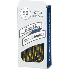 Lacets de chaussures Barth Schnürsenkel rund schwarz-grau-gelb