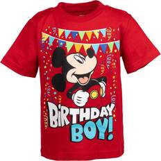 Babies T-shirts Disney Disney Mickey Mouse Toddler Boys Graphic T-Shirt Red 4T