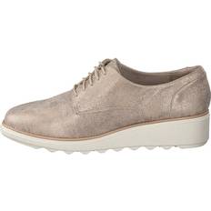 Beige - Women Derby Clarks Women's Derbys, Beige Pewter