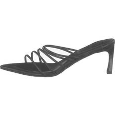 NA-KD Strappy Pointy Sandals Black