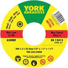 Power Tool Accessories York 300X3X22.23 A30-R BF Type 41 Cutting Disc