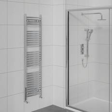 Heated Towel Rails WarmeHaus Curved Heated Rail Chrome