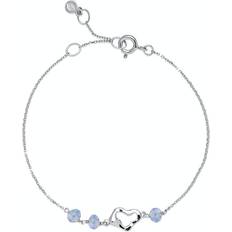 Glas Smykker Izabel Camille Karina Armbånd, Sølv, 15-17