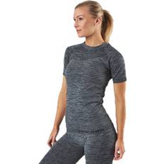 Seamless T-skjorter Norfolk Dylan Seamless T-Shirt Grey, Female, Tøj, T-shirt, Træning, Grå