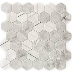 Glass Mosaic Tiles The Tile Life Eterna Big Hex 12x12 Glass Mosaic Sample