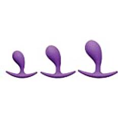 Frisky Booty Poppers Silicone Anal Trainer Set Purple