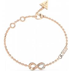 Crystal Bracelets Guess Ladies Endless Dream Rose Gold Crystal Bracelet UBB03270RGL
