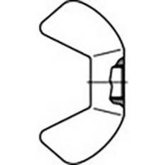 Byggetilbehør Toolcraft 827784 Vingemøtrikker M3 Stål verzinkt 10 stk