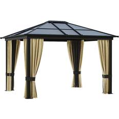 Pavilions OutSunny 10x12 Polycarbonate Hardtop Gazebo, Gazebo Canopy