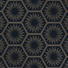 Wallpapers Tempaper Hello Sunshine Removable Peel and Stick Black