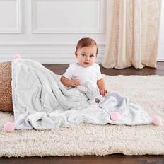 Baby Aspen Luxury Blanket & Rattle Gift Set Pink