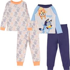 Nightwear Bluey Toddler Boys Pajama Set- 2-Pack of 2-Piece Long Sleeve and Pants Pajama Set