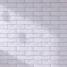 Tiles Supreme Tile MOLOVO Kezma White 2.95 X 11.81 Matte Ceramic Subway Wall Tile 6.03 sq. ft./Case, White Matte