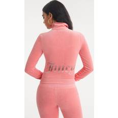 Juicy Couture Women Jackets Juicy Couture Ombre Bling Cotton Velour Mockneck Track Jacket