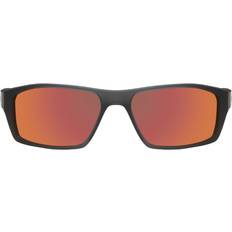 Nike Red Mirror Rectangular Men's Sunglasses