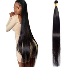 Human hair bundles 30inch Bundles Human Hair Brazilian Straight Hair Bundles 100% Unprocessed Brazilian Virgin Human Hair Extensions Natural Black 30inch Human Hair Weave Bundles