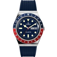 Timex Ure Timex Q Diver 38mm Rubber Blue/Red