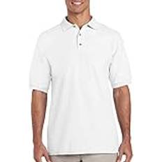 Gildan Polo Shirts Gildan Mens Ultra Cotton Pique Polo Shirt White