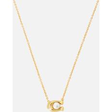 Pearl Signature Gold-Tone Pendant Necklace