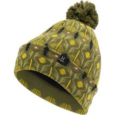 Fleece Huer Haglöfs Mountain Jaquard Beanie Olive Green Pattern