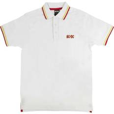 AC/DC Classic Logo Polo Shirt White