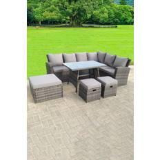 Garden & Outdoor Furniture Fimous 9 Seater High Set Corner