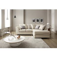 Abakus Direct Chicago Cream Sofa 212cm 3 Seater