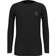 Girls Base Layer Odlo Kinder Funktionsunterwäsche Langarm Shirt MERINO KIDS, black