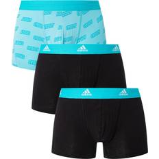 Boxer - Turkoois Herenondergoed Adidas Herenslips 3P Active Flex Cotton Trunk - Turkoois