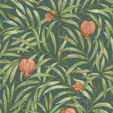 Belgravia Pomegranate Wallpaper Green