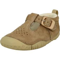 Nubuck Children's Shoes Baby Jack, Sand nubuck boys t-bar buckle pre-walkers