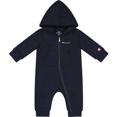 Champion Baby Jungen Legacy American Classics TD Newborn Hooded Rompers Powerblend Fleece Playsuit, Blu Marino