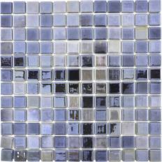 Mosaik-Netzwerk Mosaik Eco Genanvendt Glas Antracit 31.5 x 31.5 cm