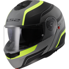 LS2 FF908 Strobe II Monza Helmet - Matt Black/Grey/Yellow