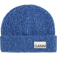 Ganni Light Structured Rib Knit Beanie Dam Mössor ONE