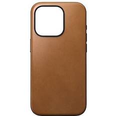 Nomad Coques de téléphone portable Nomad Modern Leather Case Magsafe iPhone 15 Pro tan NM01615385