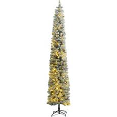vidaXL Smal plastgran 300 LEDs & & snö Julgran