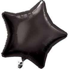 Black Latex Balloons Unique Party Supershape Star Foil Balloon Pack Of 5