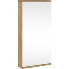 vidaXL oak Corner Bathroom Mirror Cabinet Cabinet Corner Vanity Unit