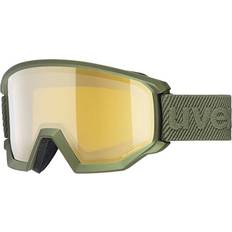 Braun Skibrillen Uvex Athletic FM Ski Goggle - Green