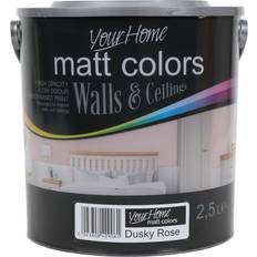 Paint Your Matt Emulsion Dusky Rose Wall Paint Pink