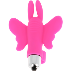 Oh mama! Fjärilsstimulerande Fingervibrator Rabbitvibrator Rosa